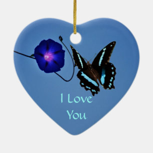 Butterfly class ceramic ornament