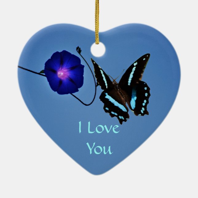 Butterfly class ceramic ornament (Back)