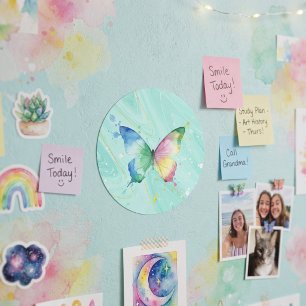 Butterfly Classic Round Sticker