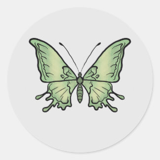butterfly classic round sticker