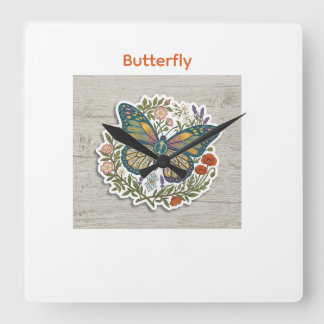 butterfly clock