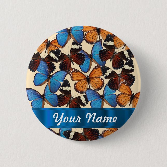 Butterfly collection 2 inch round button (Front)