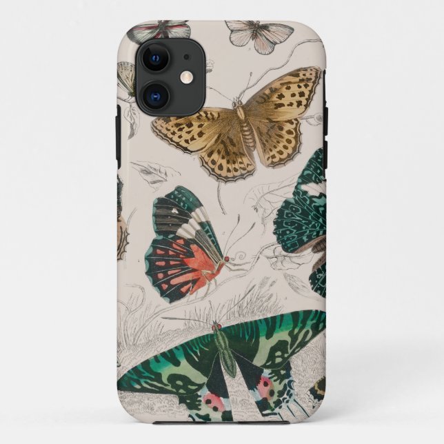 Butterfly Collection Antique Butterflies Case-Mate iPhone Case (Back)