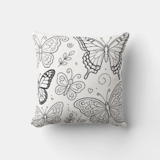 Butterfly Colouring Book Pillow