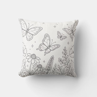 Butterfly Colouring Book Pillow