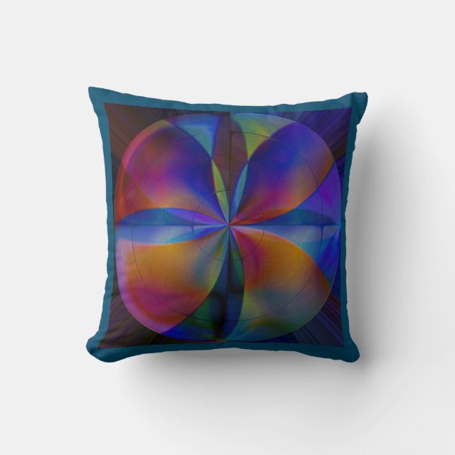 Butterfly Colours Throw Pillow (Front)