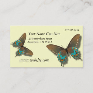 Butterfly Cream Business Cards