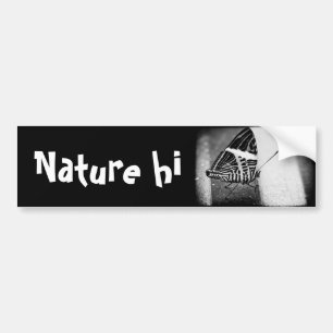 butterfly crossing bumper sticker