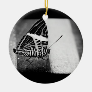 butterfly crossing ceramic ornament