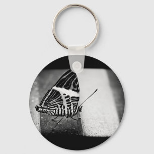 butterfly crossing keychain