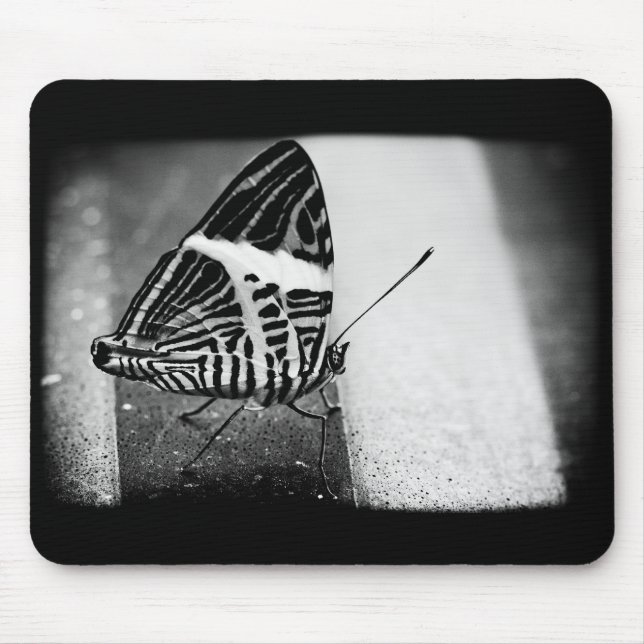 butterfly crossing mouse pad (Front)