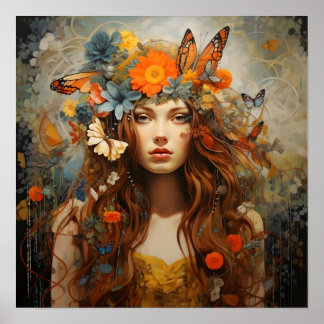 Butterfly Crown Print