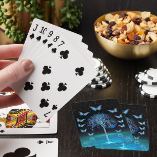 Butterfly Crystal Tree Playing Cards