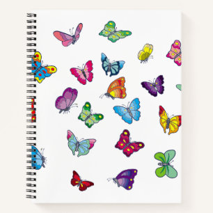butterfly Custom 8.5" x 11" Spiral Notebook