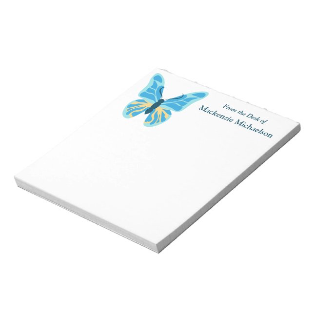 Butterfly Custom Colour Graphic Notepad (Rotated)
