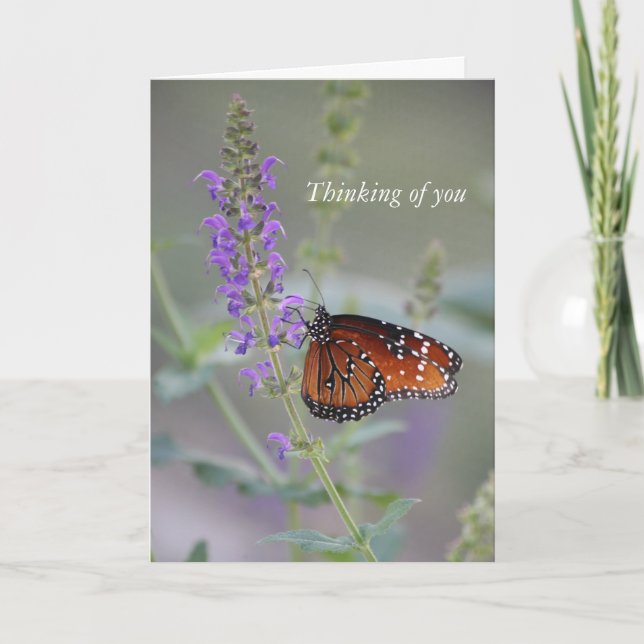 Butterfly Custom Greeting Card (Front)