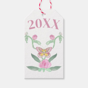 Butterfly Customizable Graduation  Gift Tags