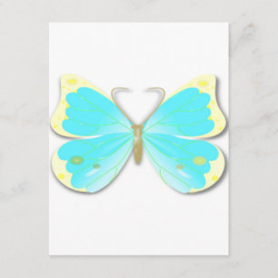 Butterfly cut out invitation