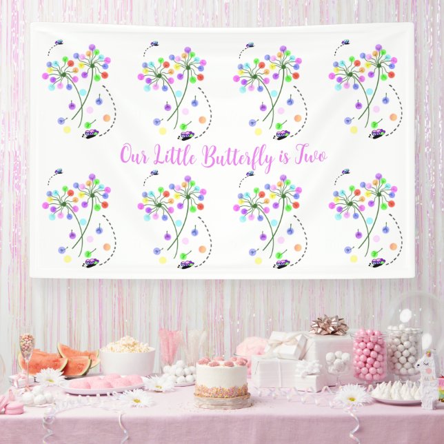 Butterfly Dance Birthday Banner (Party)