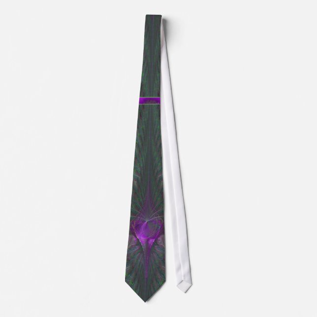 Butterfly Dance of Love Abstract Art Tie (Front)