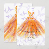 Butterfly Dance Purple Orange Dress Sweet 16 Party