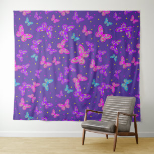 Butterfly dance tapestry