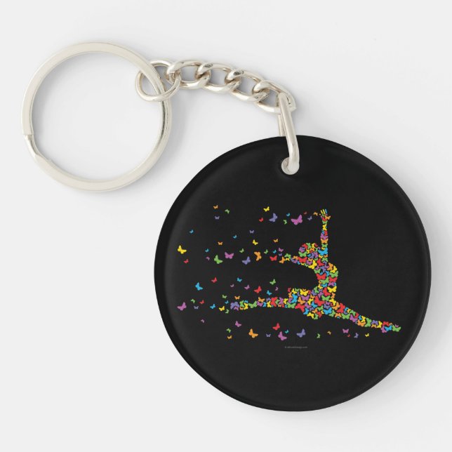 Butterfly Dancer Keychain (Front)