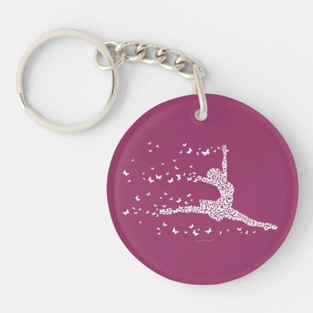 Butterfly Dancer Keychain (Front)