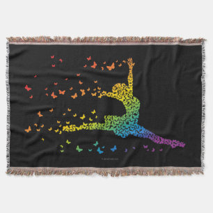 Butterfly Dancer Throw Blanket