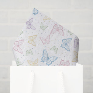 Butterfly Decoupage Paper, Garden Insect Tissue Paper