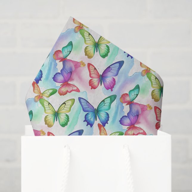 Butterfly Decoupage Tissue Paper (Gift Bag)