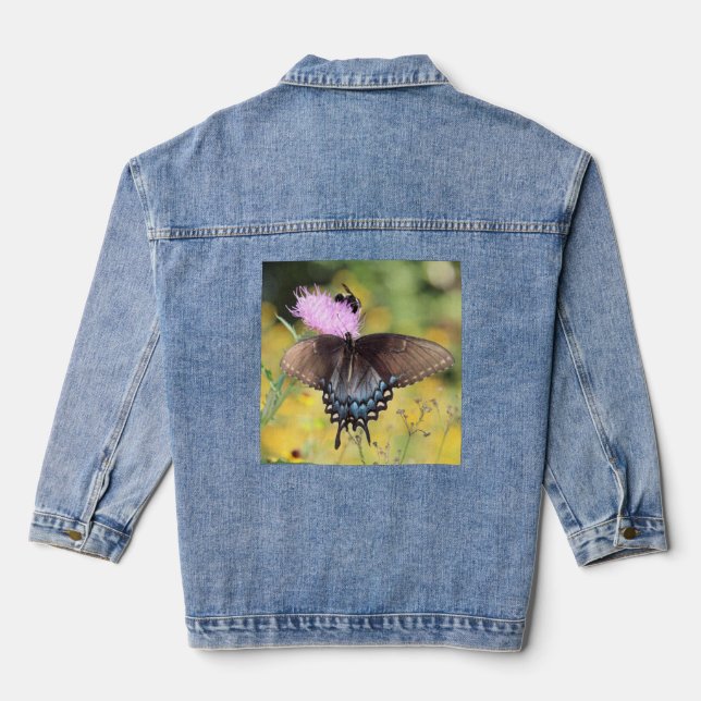 Butterfly  denim jacket (Back)