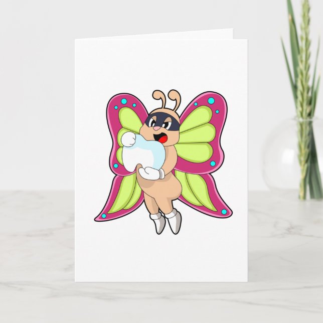 Butterfly Dentist Teeth Card (Front)