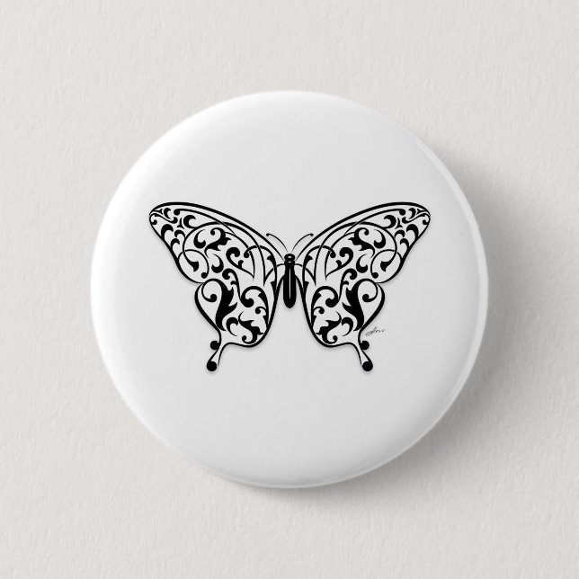 Butterfly_Design 2 Inch Round Button (Front)