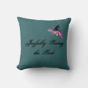 Butterfly Design 3 -Southern Living- Joyfully Throw Pillow