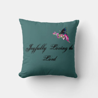 Butterfly Design 3 -Southern Living- Joyfully Throw Pillow