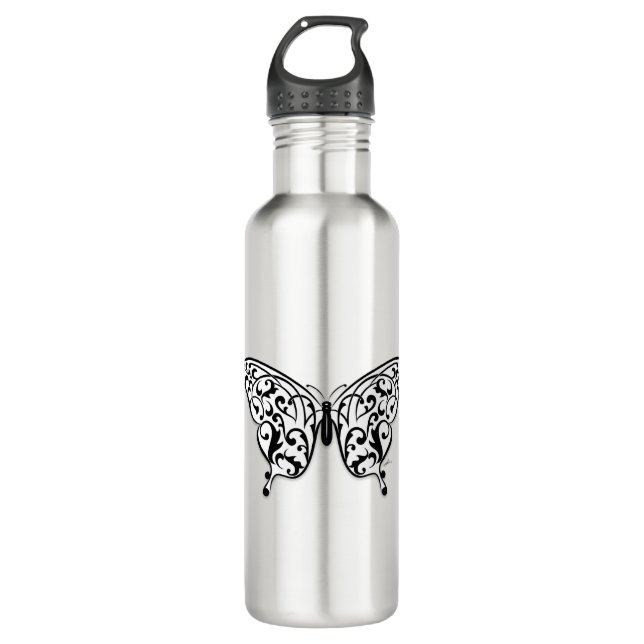 Butterfly_Design 710 Ml Water Bottle (Front)