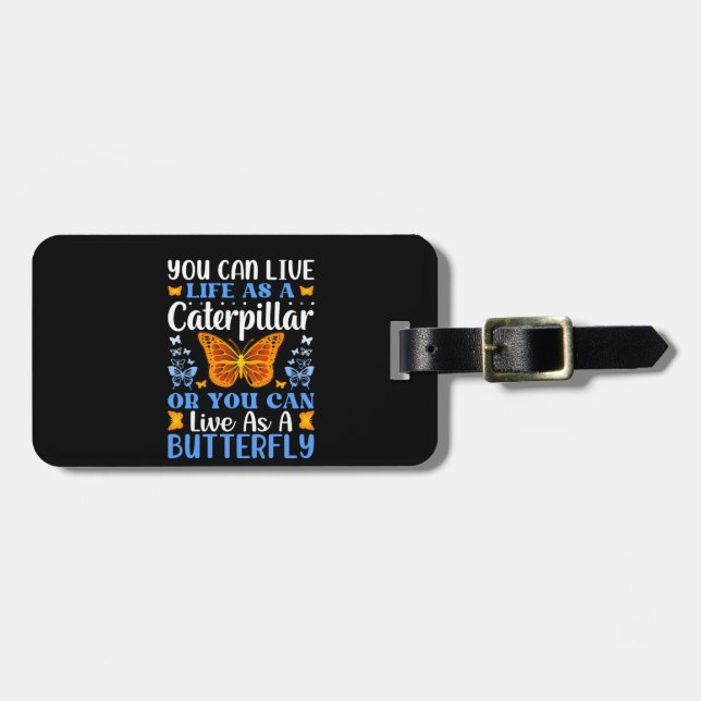 butterfly-design-bundle luggage tag (Front Horizontal)