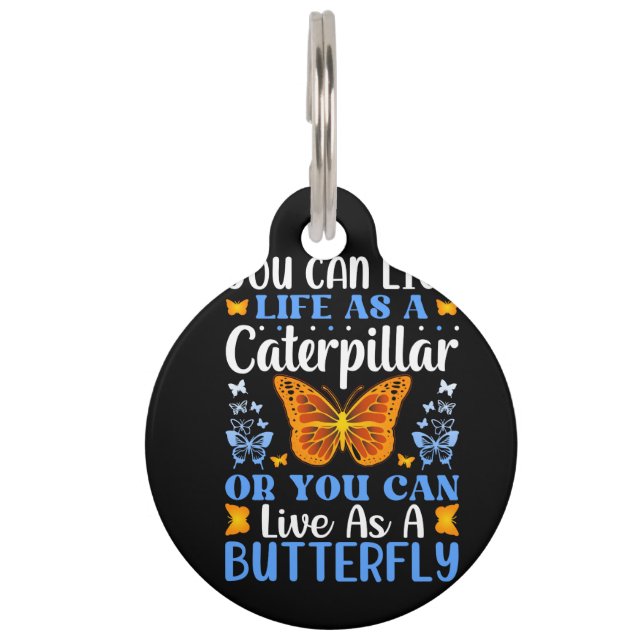 butterfly-design-bundle pet tag (Front)