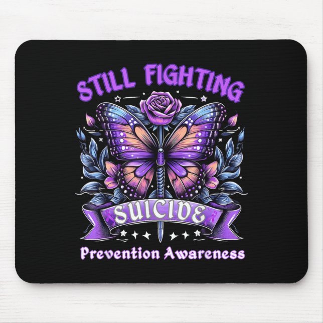 Butterfly Design Mouse Pad (Front)
