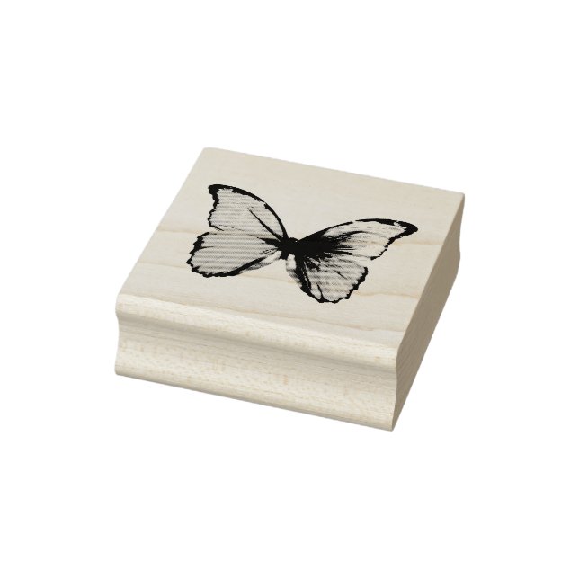 Butterfly Design Rubber Stamp (Stamp)