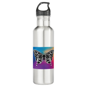 Butterfly Design with Sunset Colours 710 Ml Water Bottle
