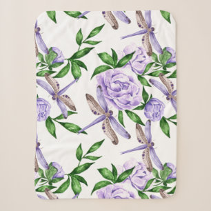 Butterfly Diamond Art Sherpa Blanket