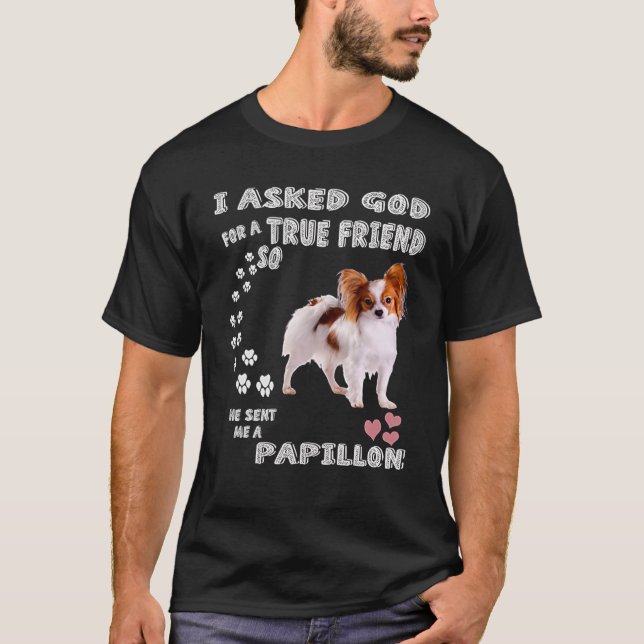 Butterfly Dog Mom, Squirrel Dog Dad Costume, Cute T-Shirt (Front)