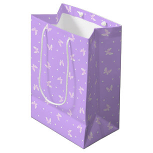 Butterfly & Dot (Purple)     Medium Gift Bag