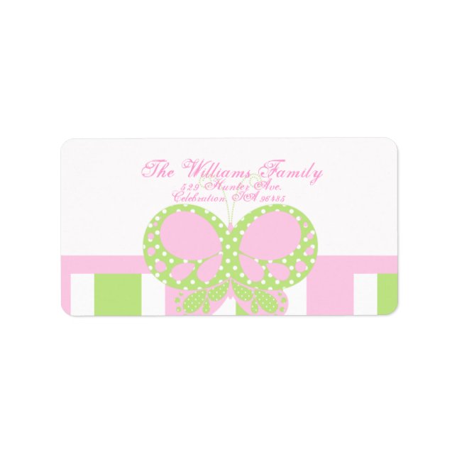 Butterfly Dots Address Label 4 (Front)