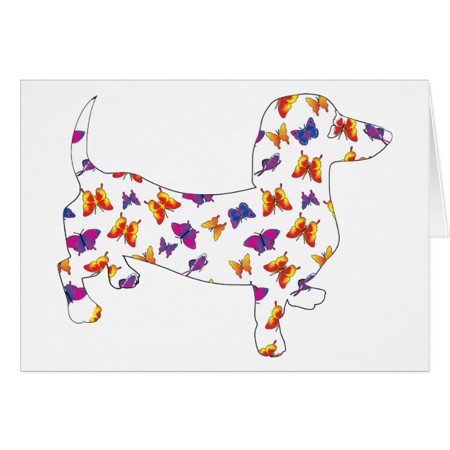 Butterfly Doxie Dachshund (Front Horizontal)
