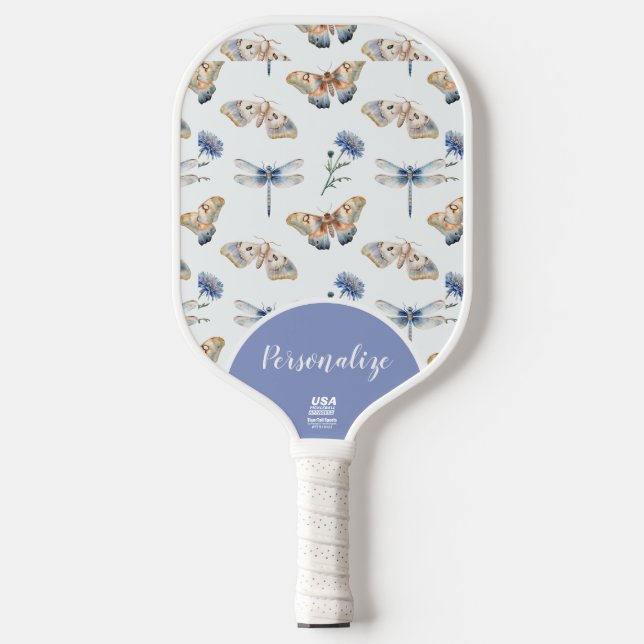 Butterfly Dragonfly Dainty Pretty Official USA Pickleball Paddle (Front)