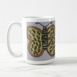 butterfly drawing coffee mug