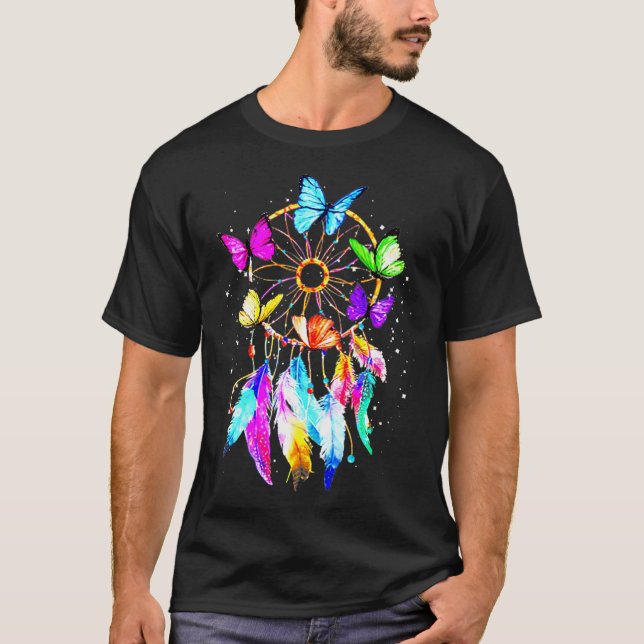 Butterfly Dream Catcher  Butterfly Lover Gift T-Shirt (Front)